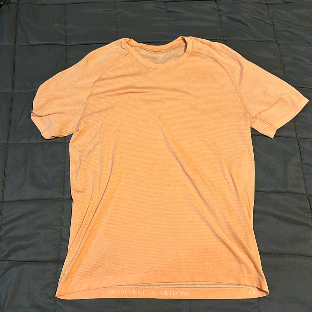 Orange Lululemon Athletic Tee